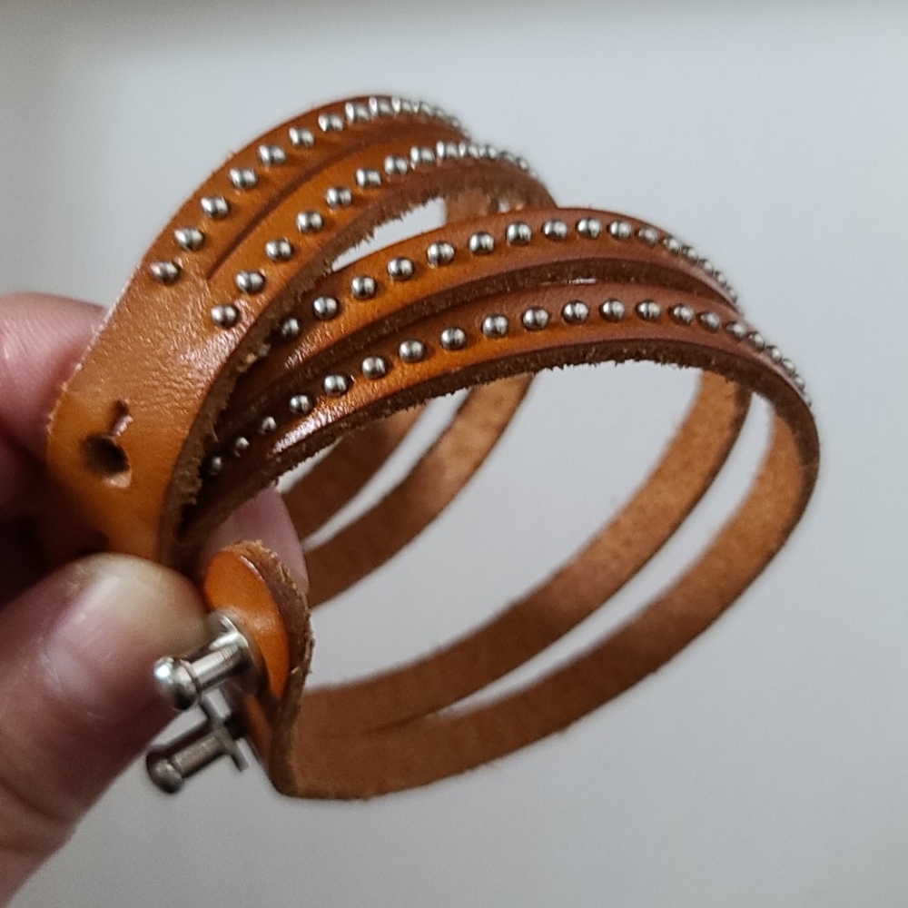 9/29 Leather wrap bracelet